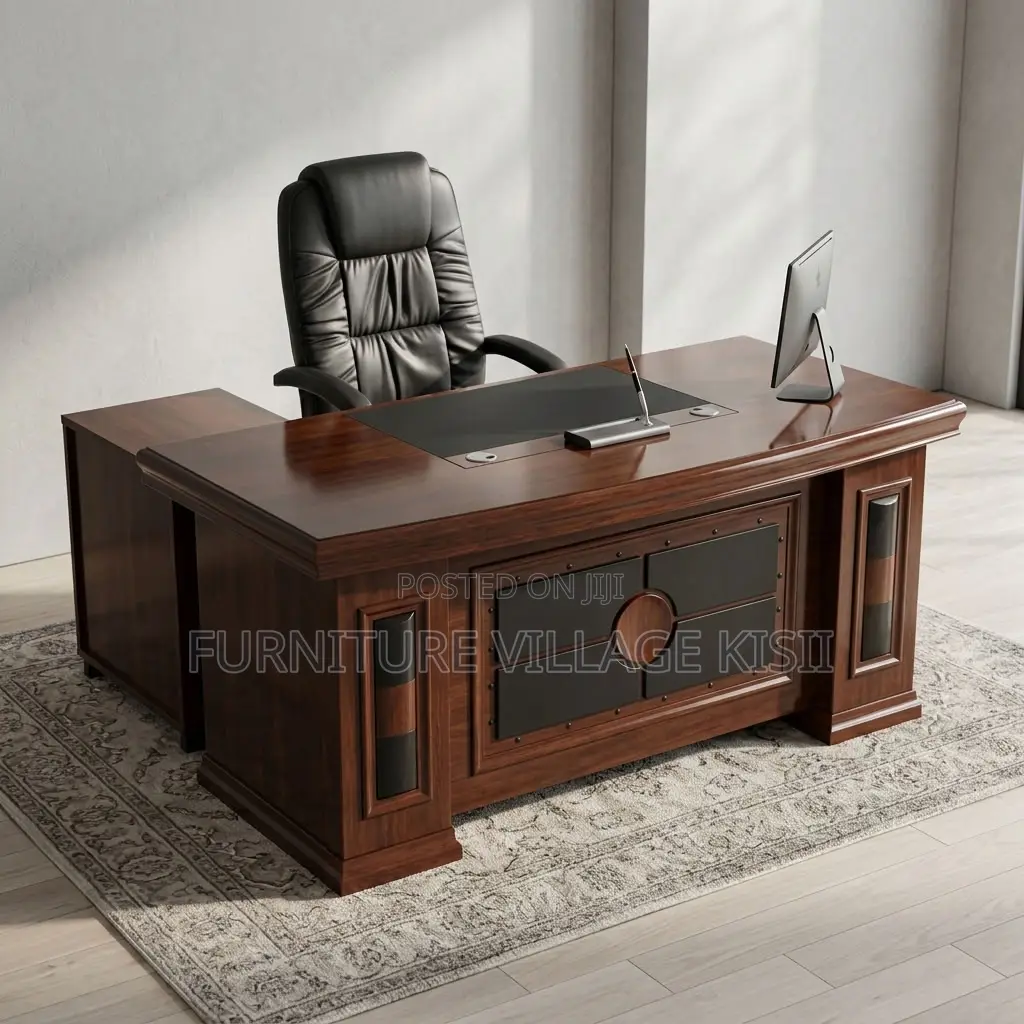 1.8m Mahogany Office Desk