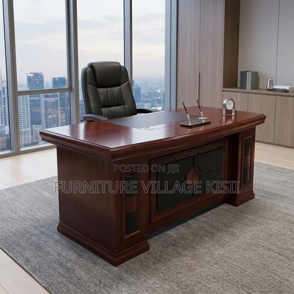 1.8m Mahogany Office Desk