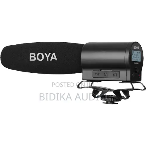 BOYA BY-DRM7 Shotgun Microphone With Integrated Flash Recorder