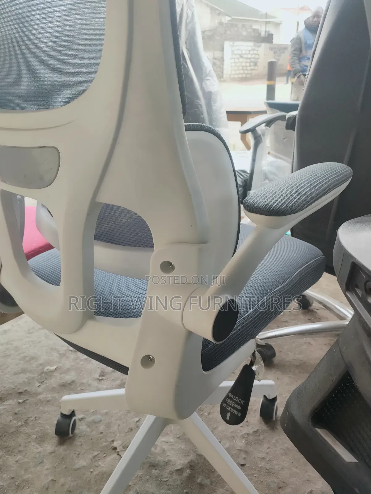High Back Office Chair With Headrest and Armrests