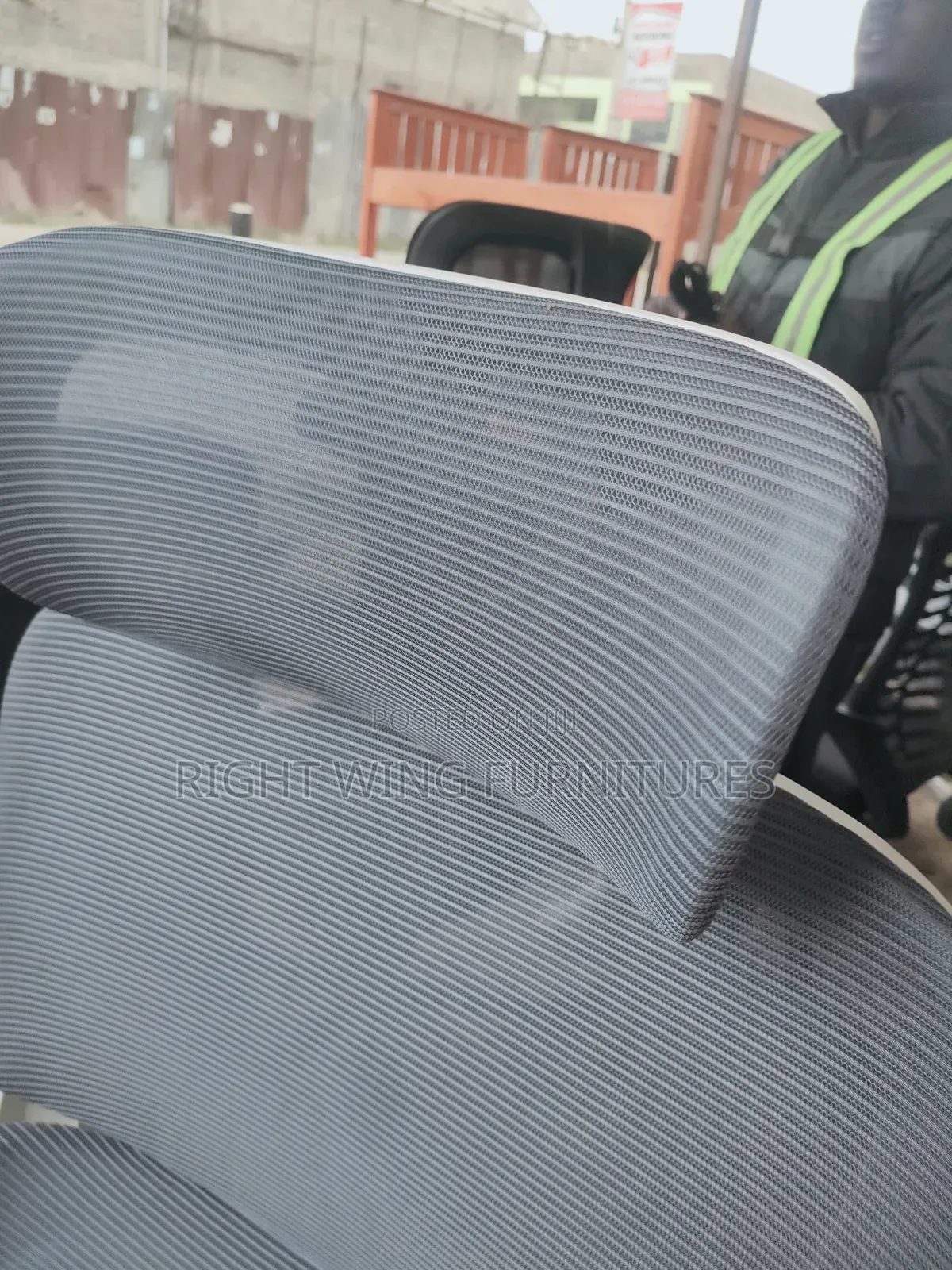 High Back Office Chair With Headrest and Armrests