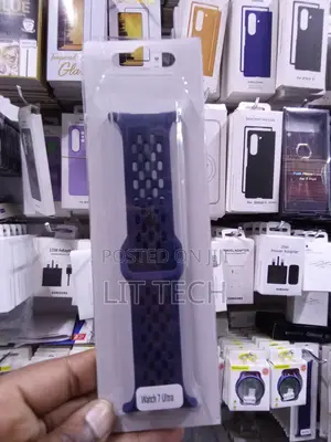Samsung Galaxy Watch 7 Ultra Silicone Sport Strap - Navy Blue