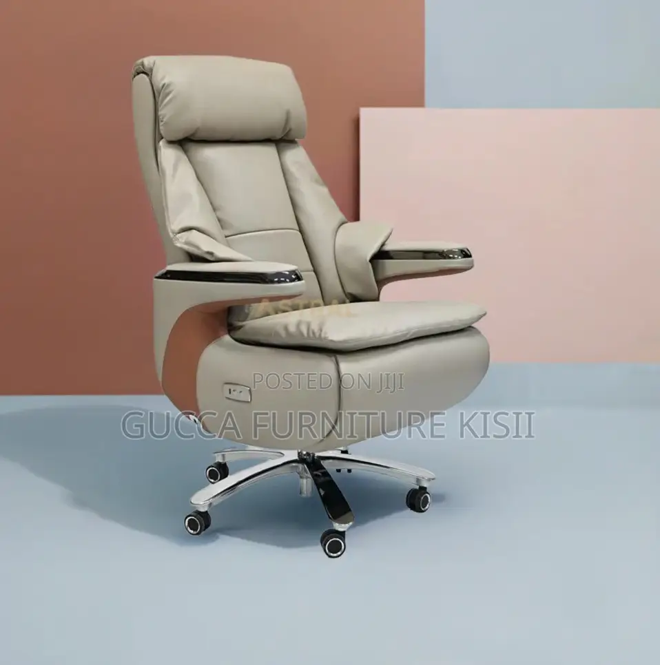 Upholstered Boss Leather Recliner Chair