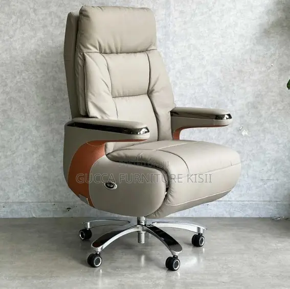 Upholstered Boss Leather Recliner Chair