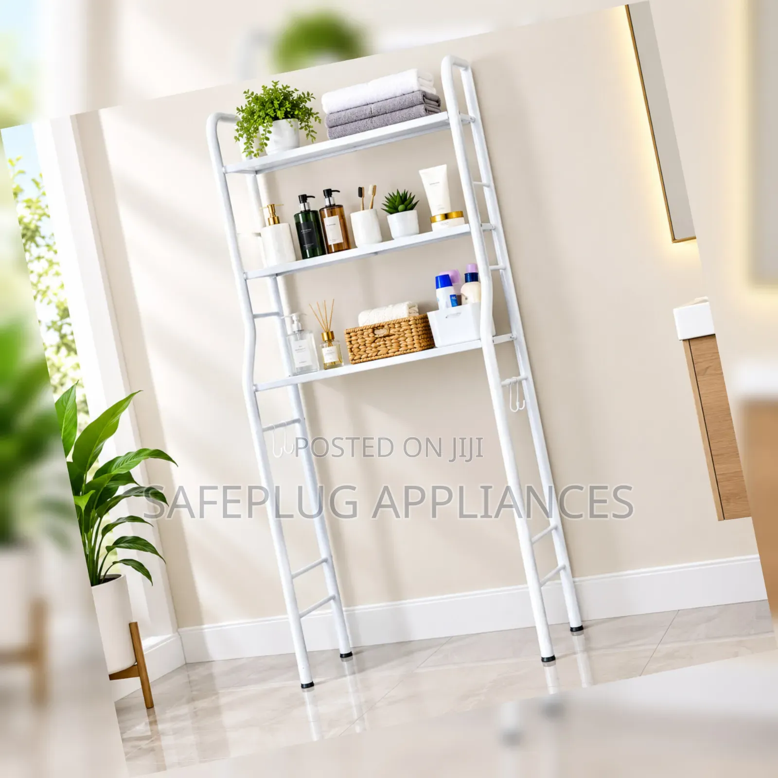 Rashnik 3-Layer Toilet Stand – Space Saving Bathroom Storage Rack