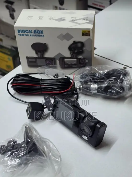 Dashcam Recording Camera 3 in 1 Blackbox Front+inside+rear Recording
