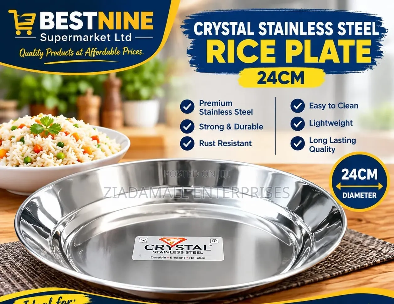 Quality Stainless Steel Rice Plate {Quality Rice Plate}