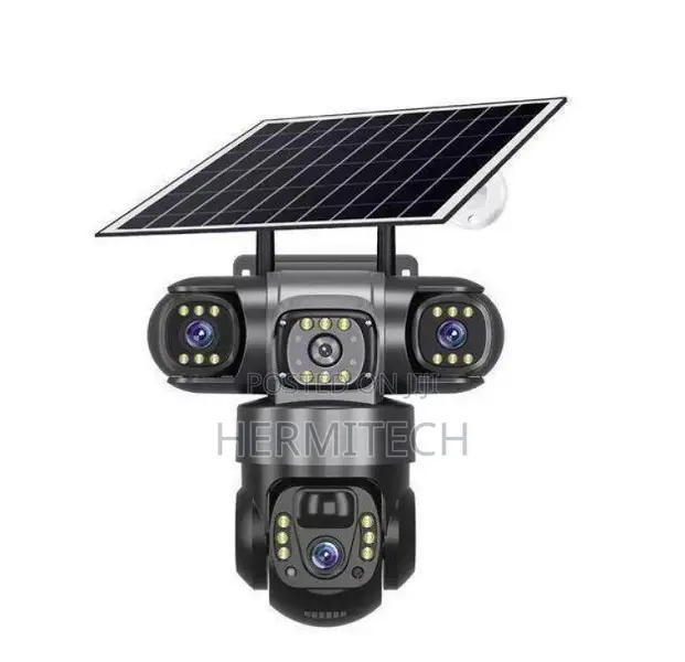 Triple Lens 4G Solar Powered CCTV With Remote Phone View