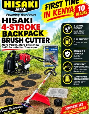 4stroke Backpack Brush Cutter 10 in 1 Hisaki Brush Cutter Machine