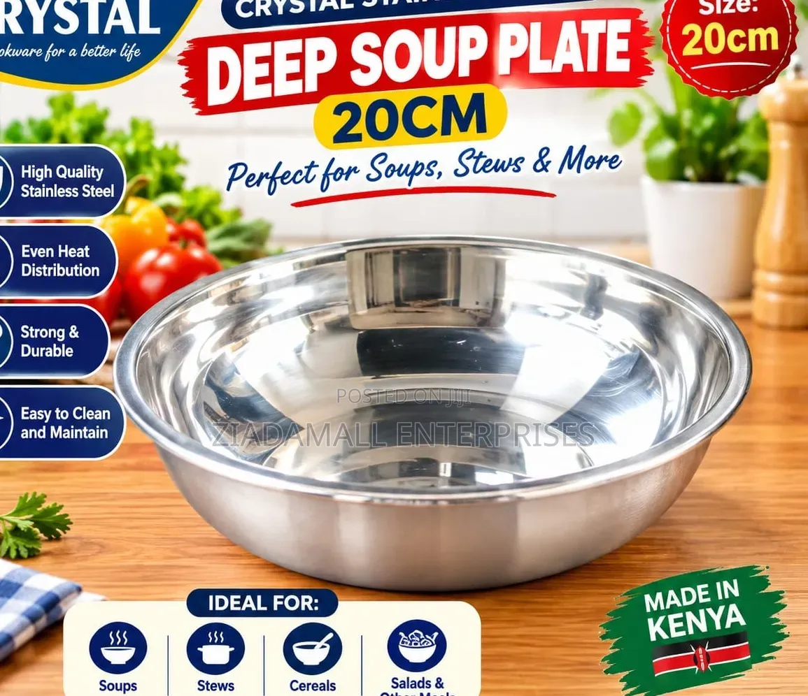 Soup Plate/Bowl {Quality Stainless Steel Soup Plate}