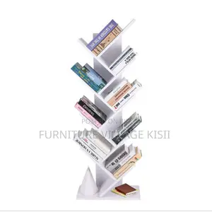 9-Tier Wooden Office Bookshelf