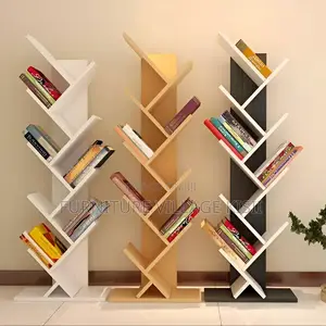 9-Tier Wooden Office Bookshelf