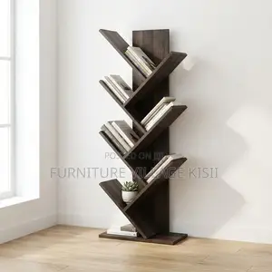9-Tier Wooden Office Bookshelf