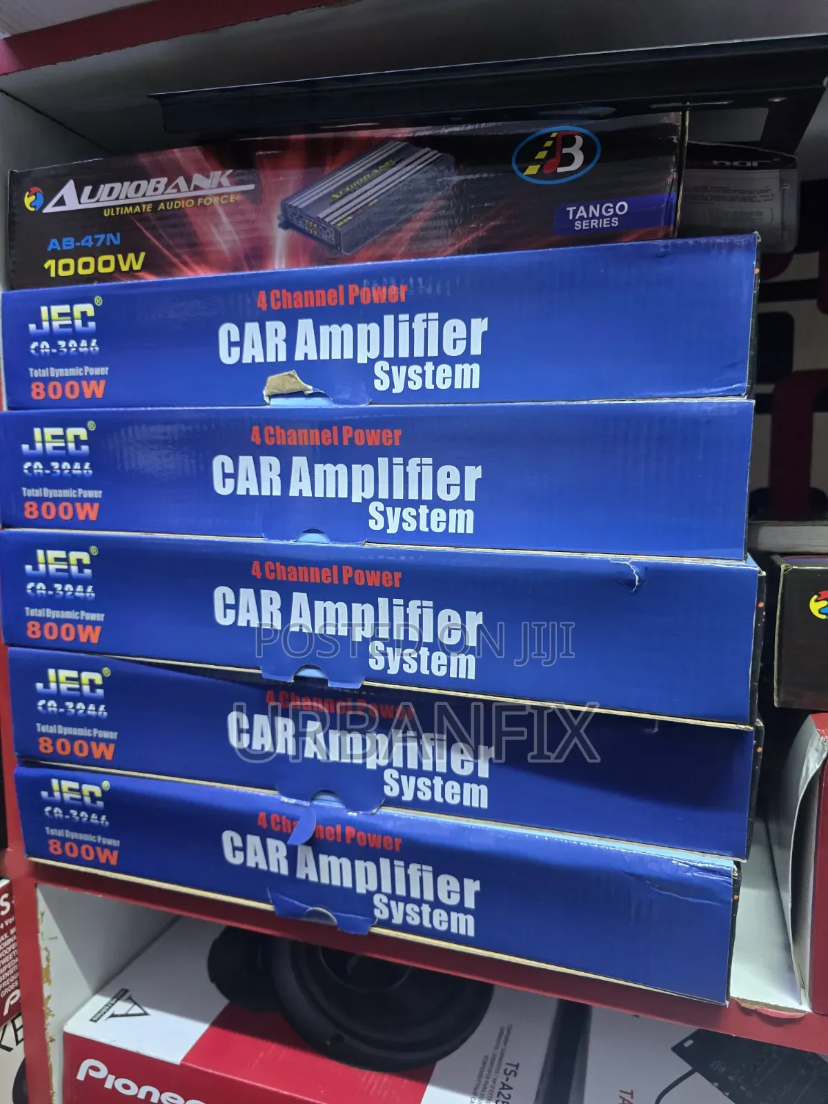 JEC 800watts Bridgeable 4 Channel Power Car Amplifier