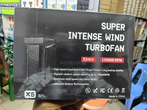 The X6 Super Intense Wind Turbofan Electric Air Duster.