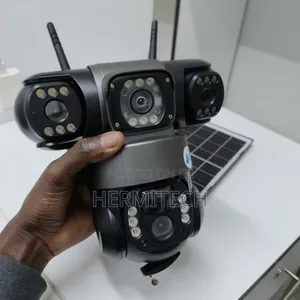 Triple Lens 4G Solar Powered CCTV With Night Vision