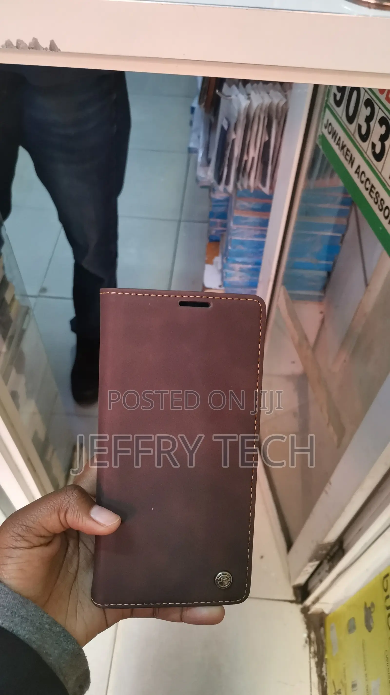 CaseMe Brown Leather Wallet Phone Case Tecno Spark