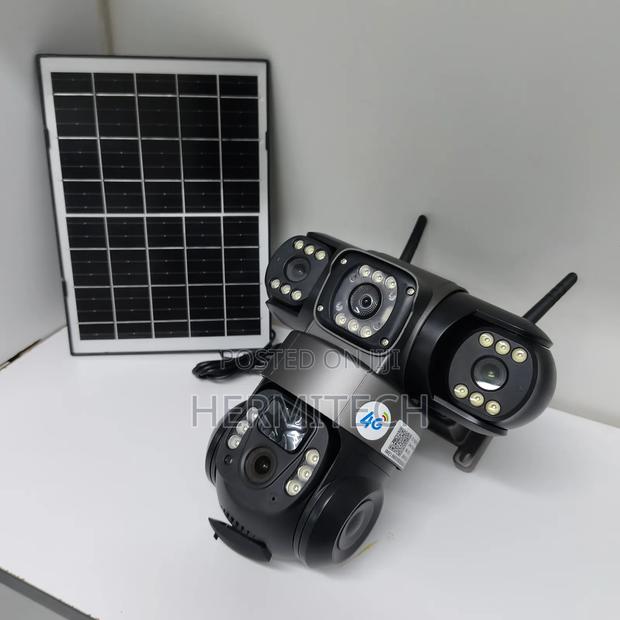 Triple Lens 4G Solar Powered CCTV With Motion Alerts