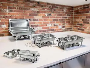 Sturdy Frame Design 11L Stainless Steel Triple Chafing Dish