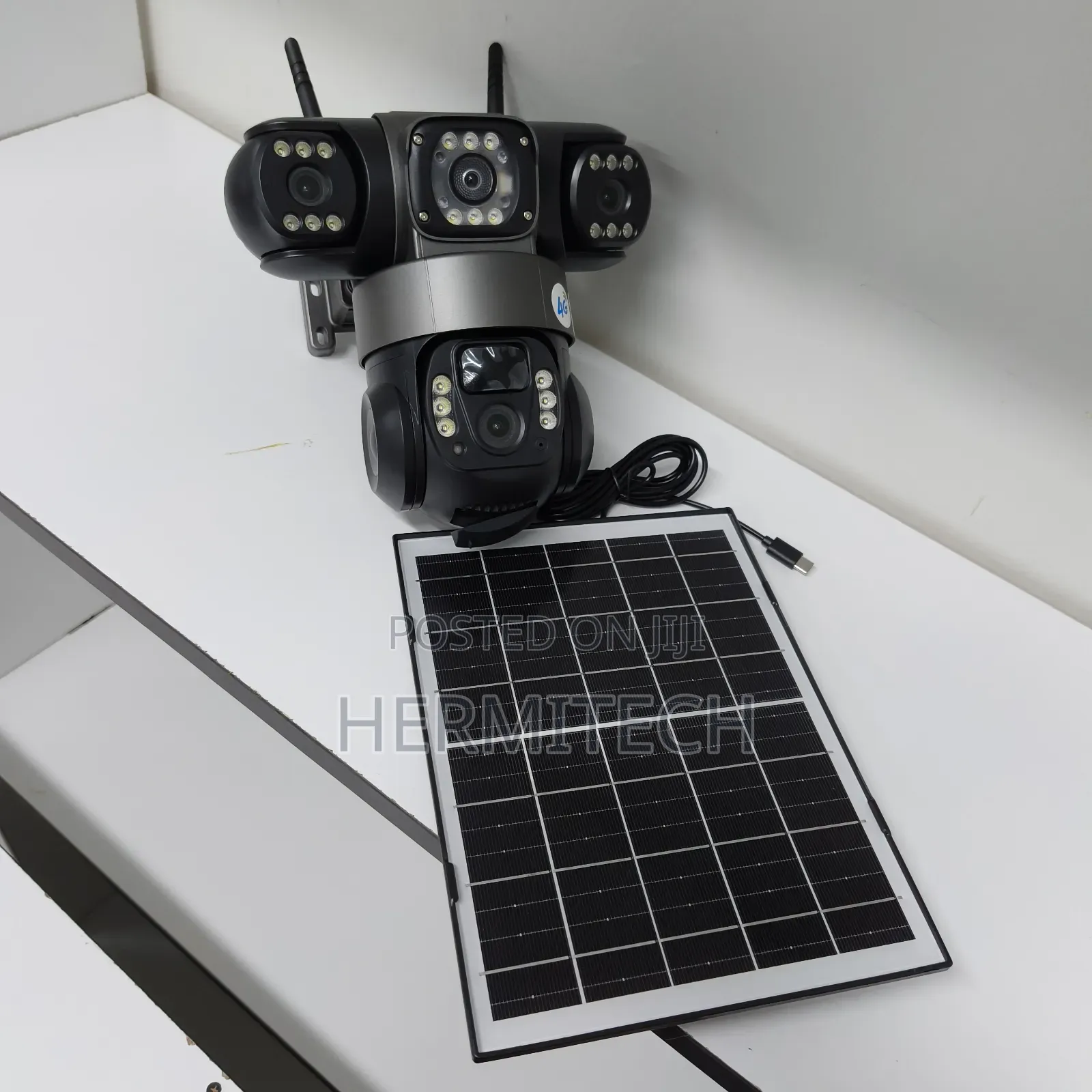 Triple Lens 4G Solar Powered CCTV With Mobile App Access