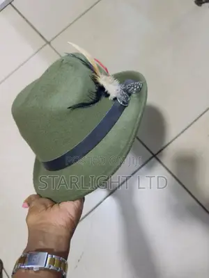 Green Small Brim Jungle Green Fedora Hat