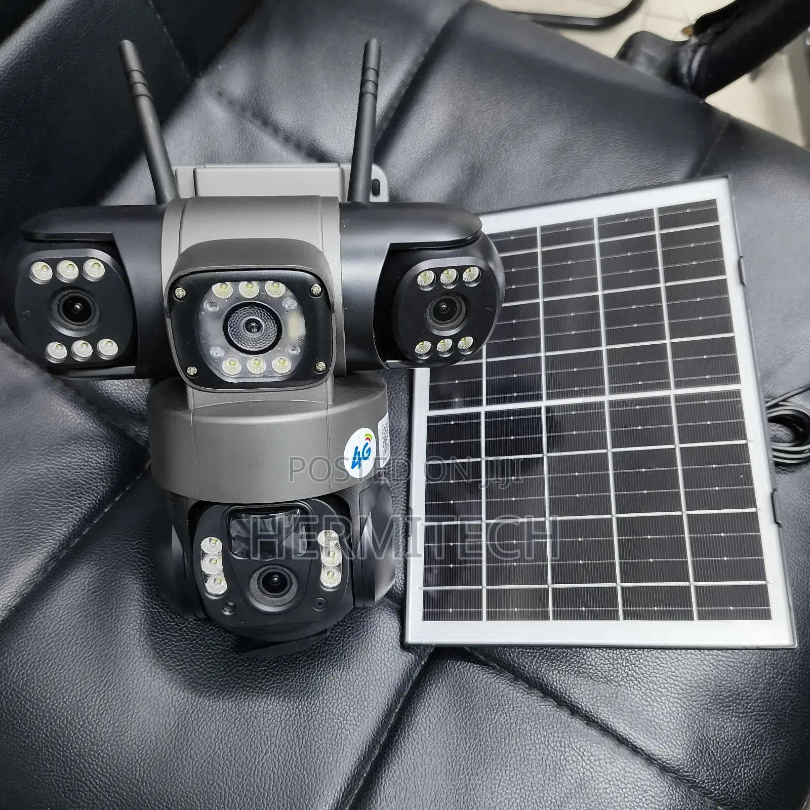 Triple Lens 4G Solar Powered CCTV With Wide Coverage