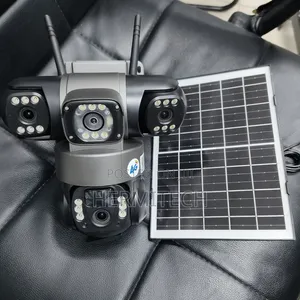 Triple Lens 4G Solar Powered CCTV With Wide Coverage