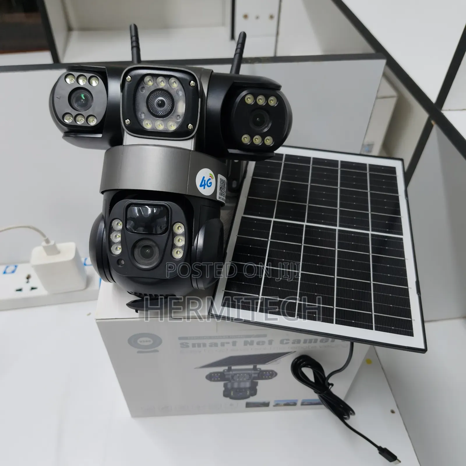 Triple Lens 4G Solar Powered CCTV for Remote Areas