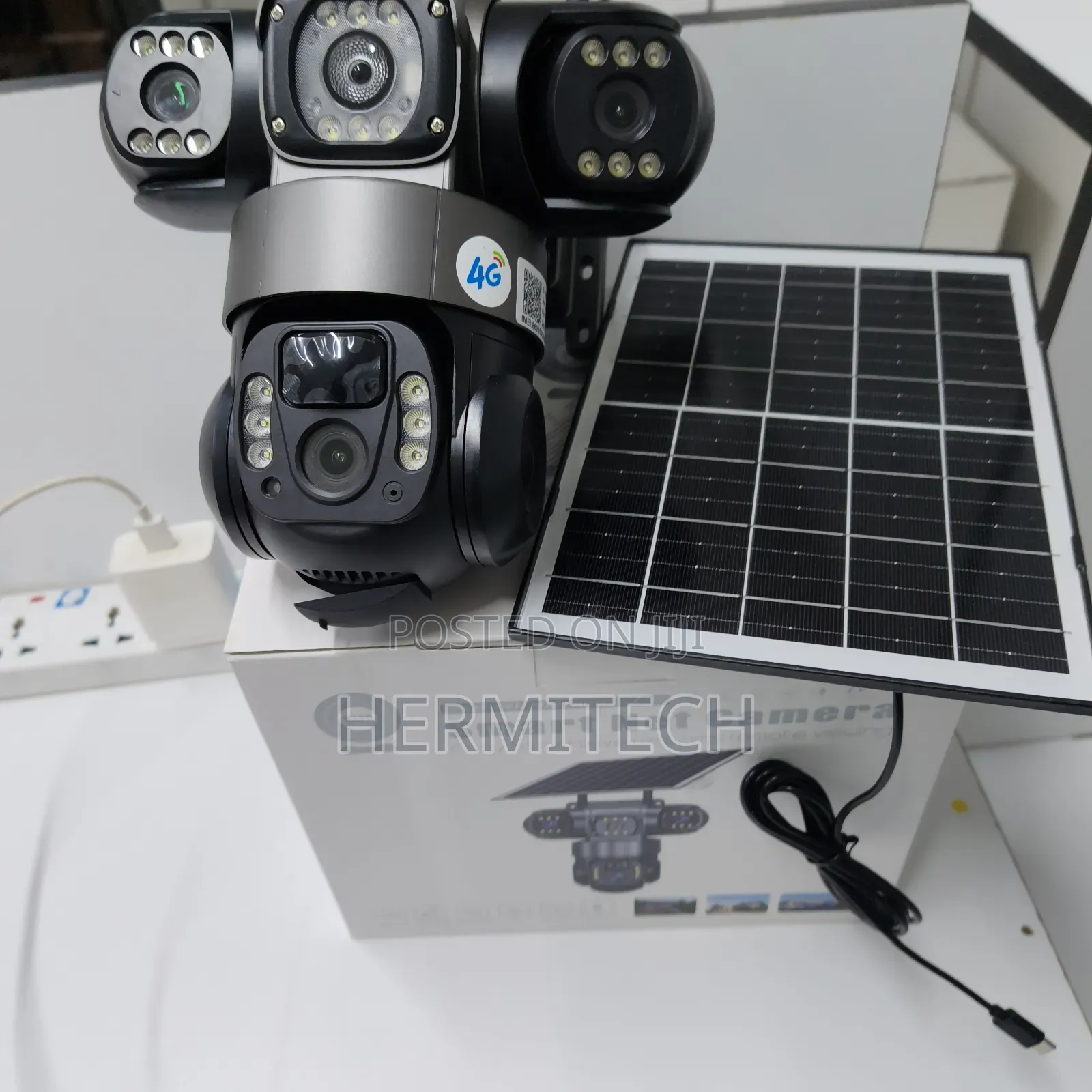 Triple Lens 4G Solar Powered CCTV for Remote Areas