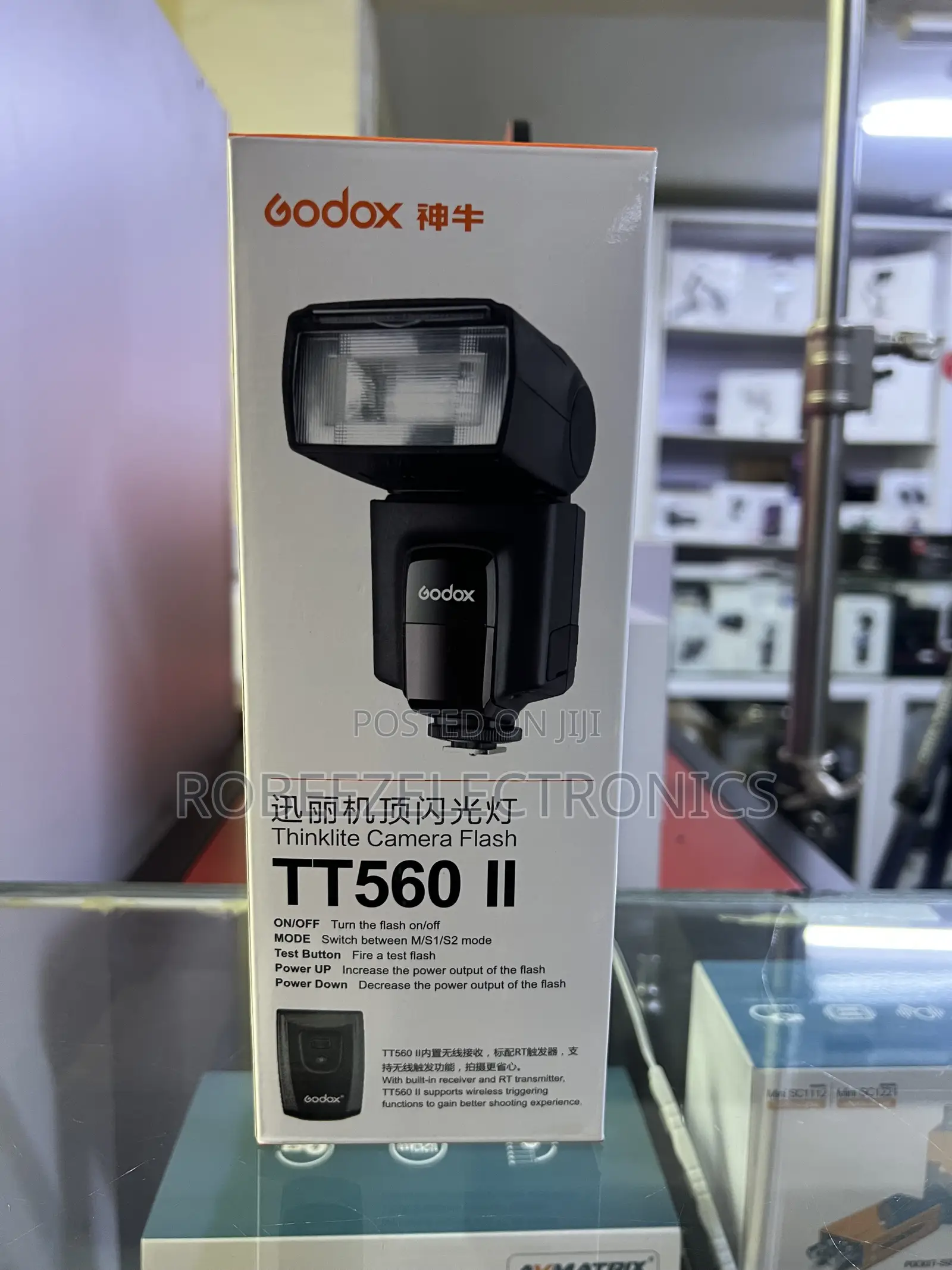 Godox TT560 II GN38 Universal Flash Speedlite With Trigger