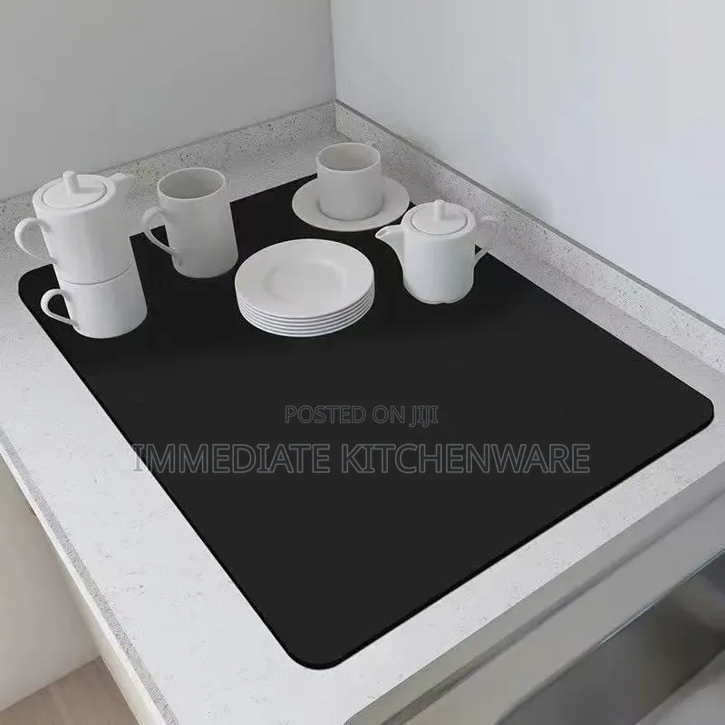 Diatom Super Absorbent Nonslip Dish Drain Mat /Dish Drying Mat