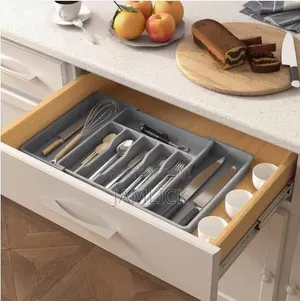 Dark Grey EXPANDABLE DRAWER ORGANIZER - Cr
