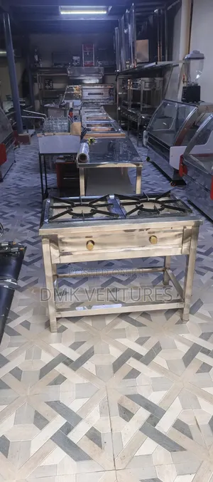 Glitter Pure Stainless Steel Two Burners Gas Cooker Available