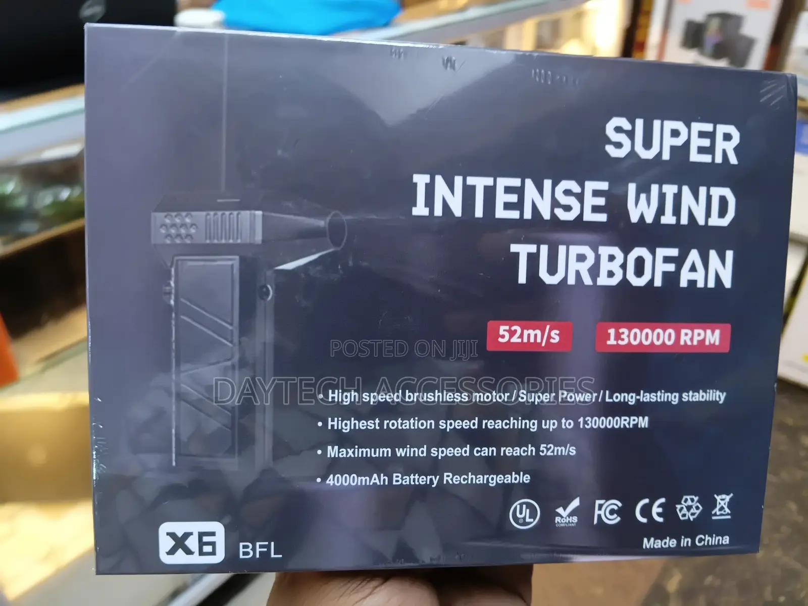 X6 Super Wind Turbofan High-Speed Electric Air Blower and Jet Duster.