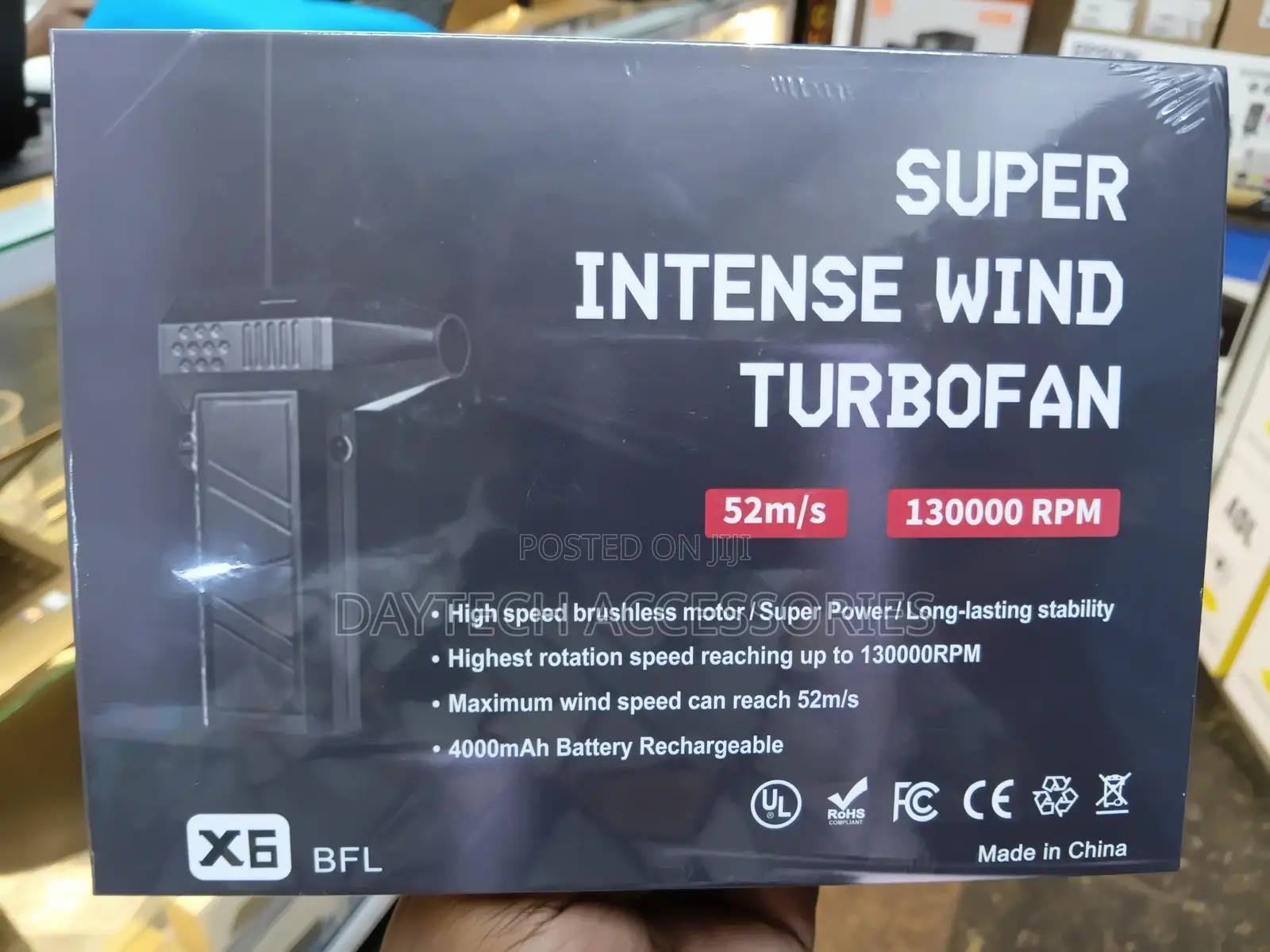 X6 Super Wind Turbofan High-Speed Electric Air Blower and Jet Duster.