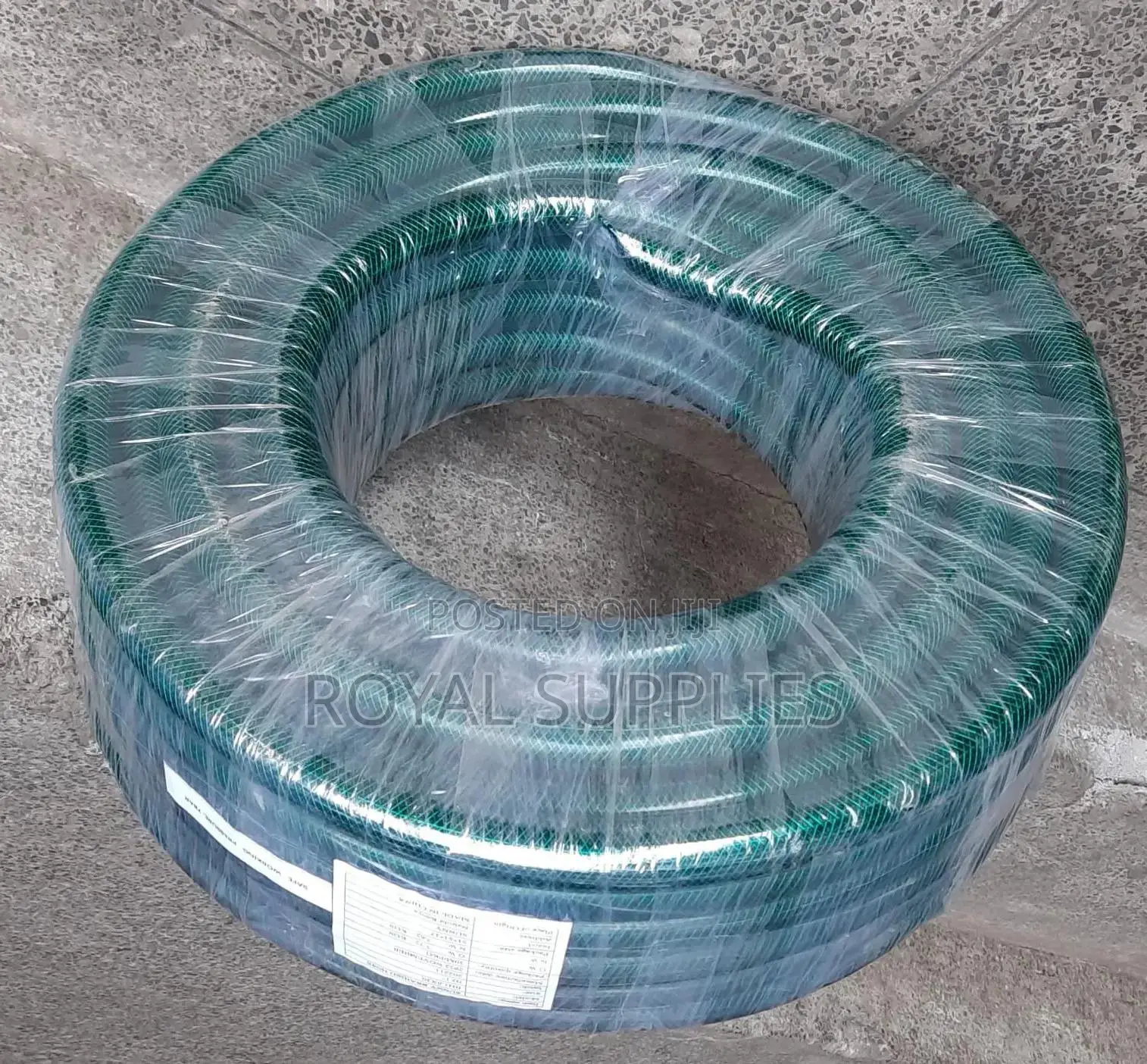 Green Braided Hose Pipe 1" 50m
