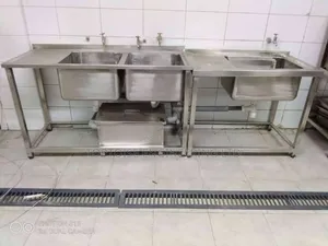Stainless Steel Commercial Double Sink 2 Bowls Size 1500mm Long
