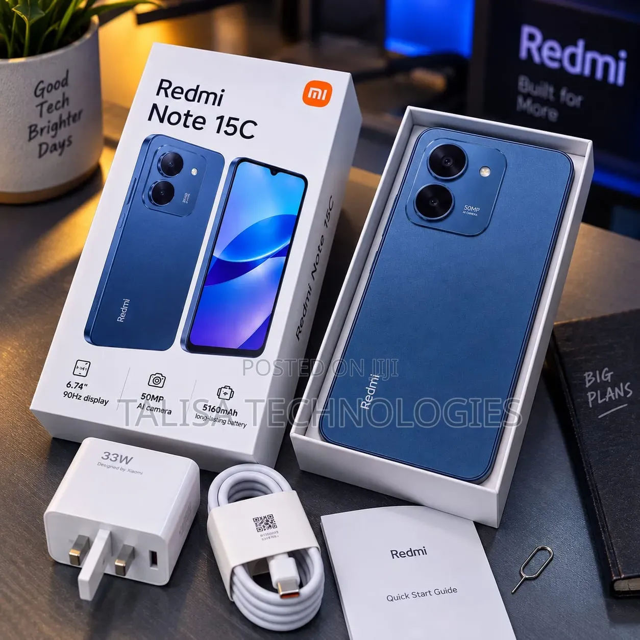 New Xiaomi Redmi 15C 4G 256 GB Blue