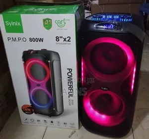 Powerful Syinix DJ Speaker With LED Disco Light