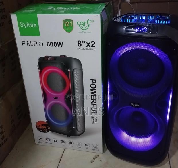 Bluetooth Party Speaker With Wireless Mic Syinix - main view