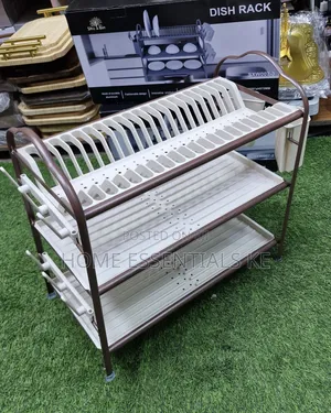 3-Tier Aluminum Dish Drying Rack Rust-Proof 3