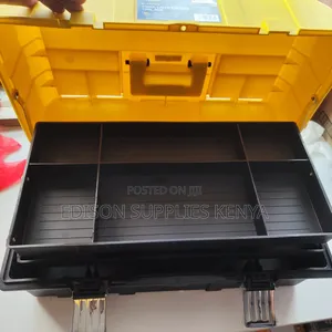Tool Box 21" Inch Deli Folding 3 Layer Compartment Storage Box Toolbox