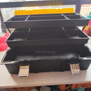 Tool Box 21" Inch Deli Folding 3 Layer Compartment Storage Box Toolbox