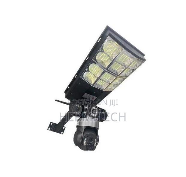 Triple Lens 4G Solar Powered CCTV With 300W Floodlight