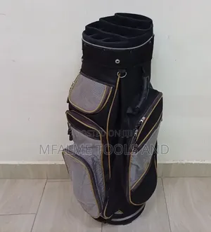 Ex-Uk Black Grey Empty Golf Bag