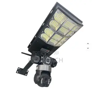 Triple Lens 4G Solar Powered CCTV With 300W Outdoor Floodlight