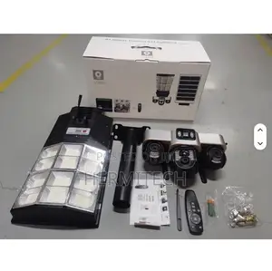 Triple Lens 4G Solar Powered CCTV 300W Floodlight Camera
