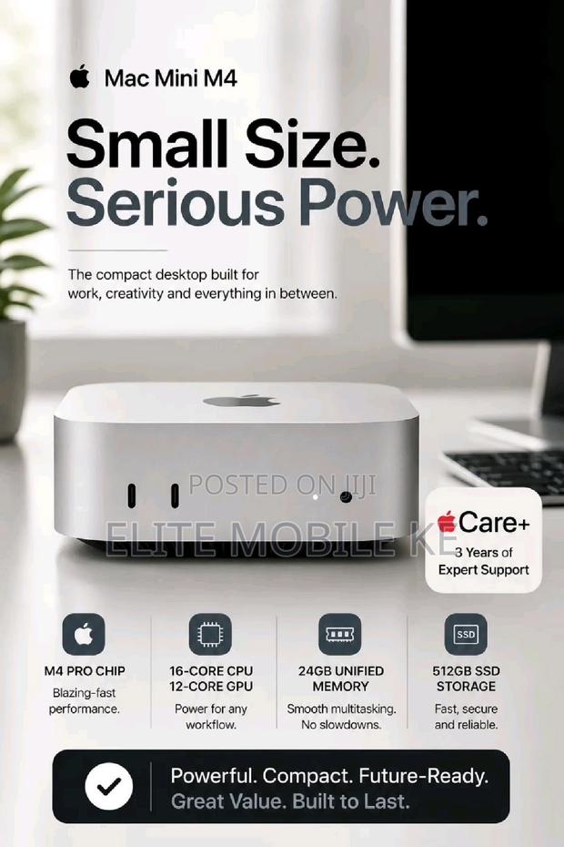New Desktop Computer Apple Mac Mini M4 Pro 24GB Apple M4 Pro SSD 512GB
