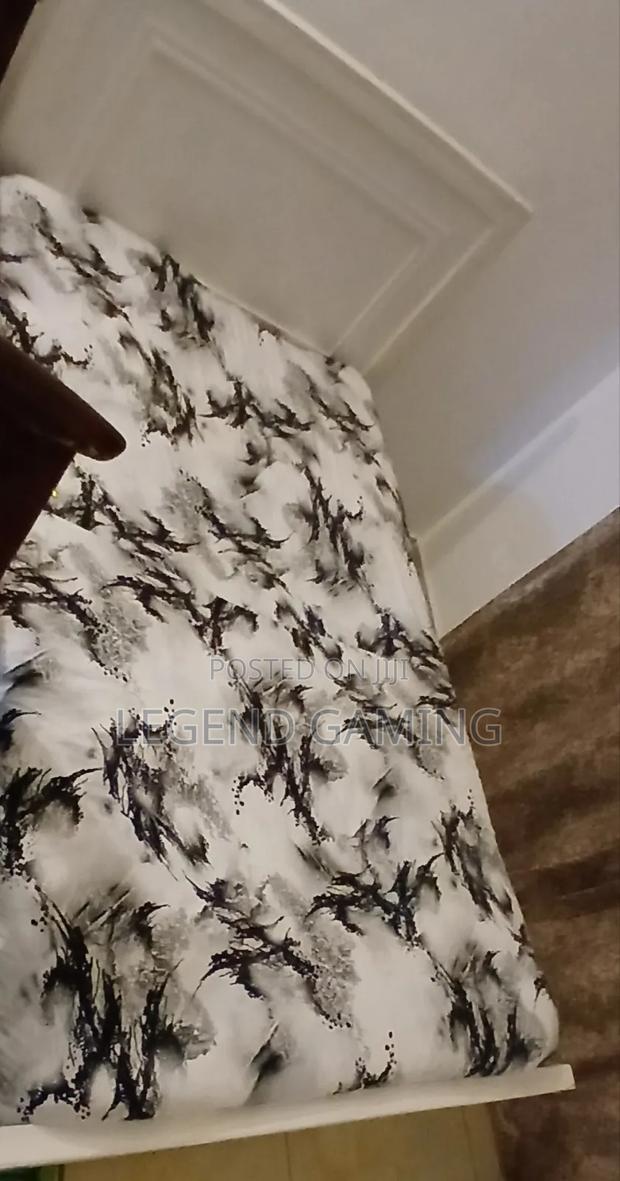 White Bed With Mattress