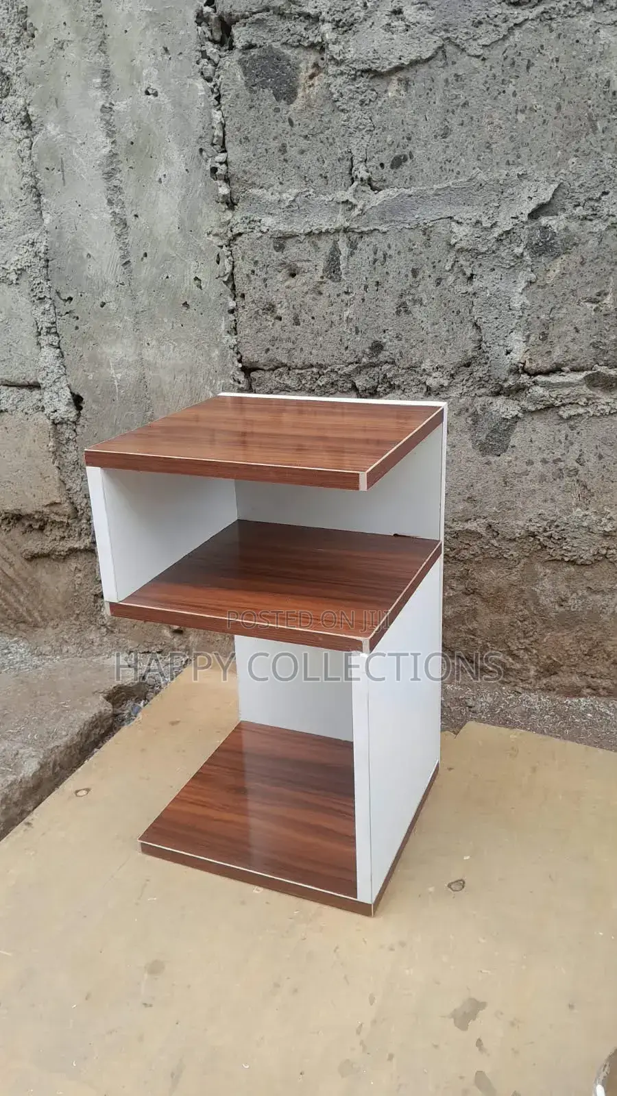 Joy S (Brown White) Bed Side Stand